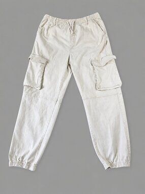 Refuge Wide Leg Cargo Pants  Beige Utility Size XL